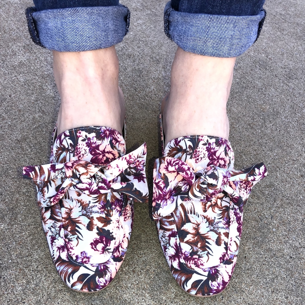 NEW BP Floral Mules